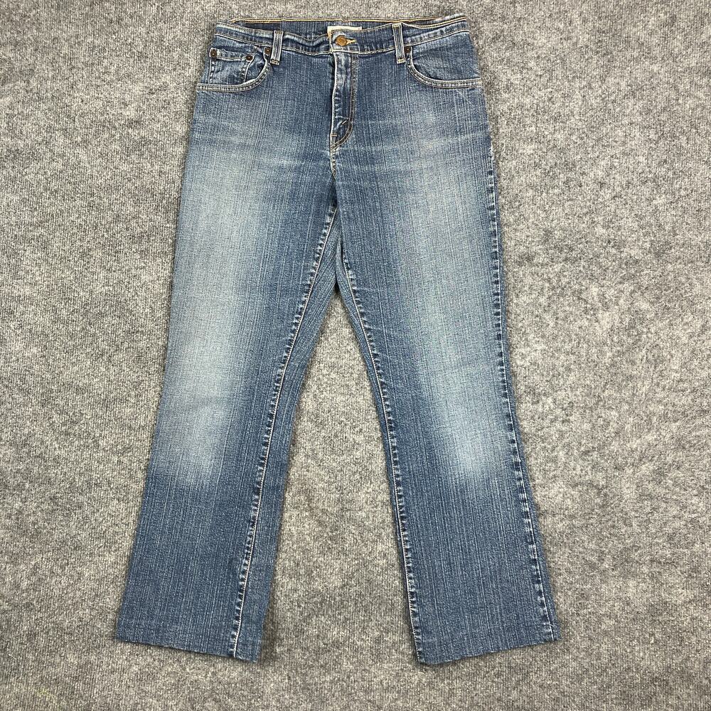 Levi's Jeans Women 30 550 Blue Relaxed Bootcut Mid Rise Stretch Denim Faded Wash